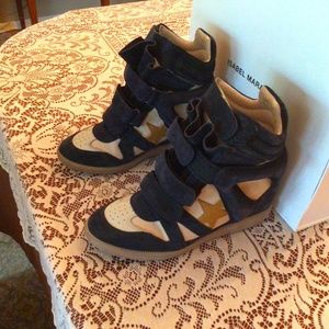 Isabel Marant Bayley High-Top Sneaker with Box